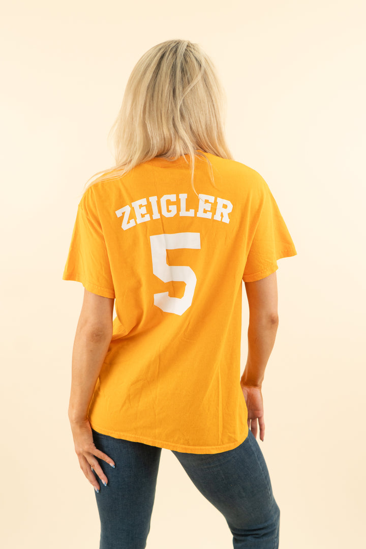 southern made tees orange tennessee vols number 5 tee (m)