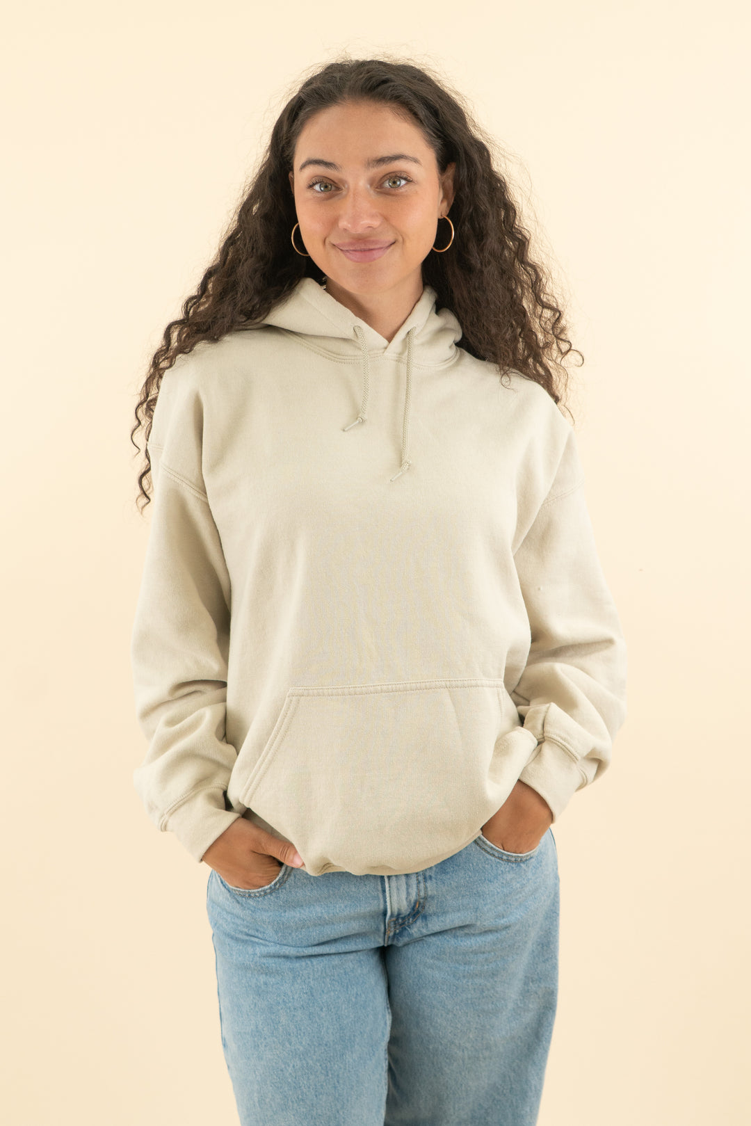 pretty little thing taupe sweatshirt (m; retail $65)