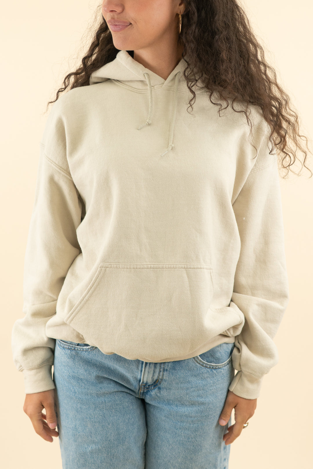 pretty little thing taupe sweatshirt (m; retail $65)