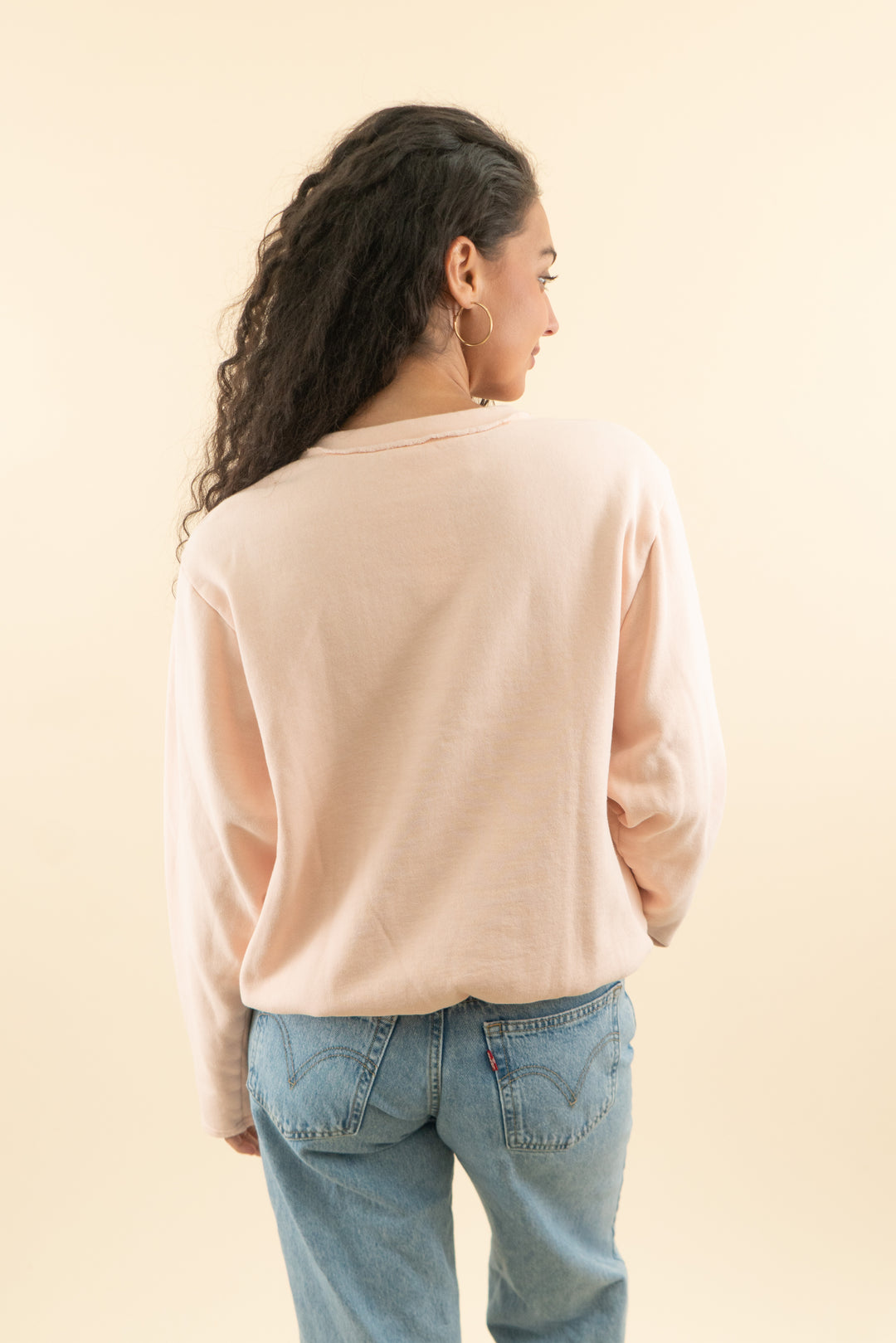 AUCTION selkie light pink crewneck (l)