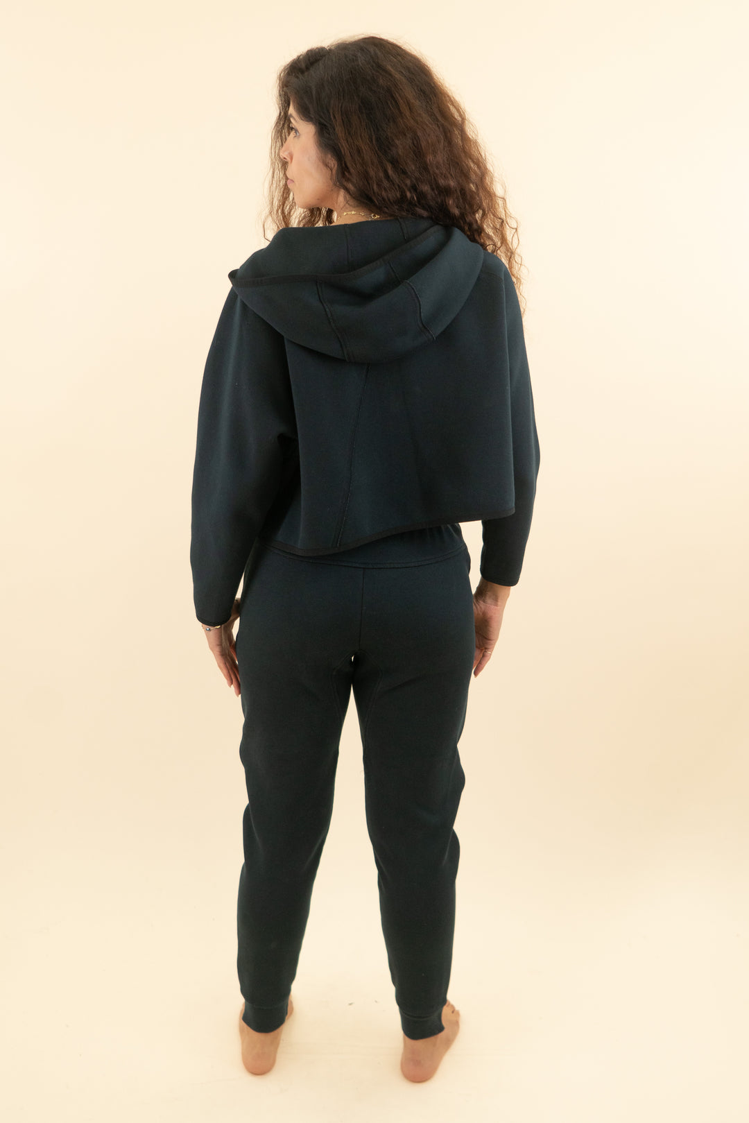 nike tech black zip up jacket sweat set (s; retail $265)