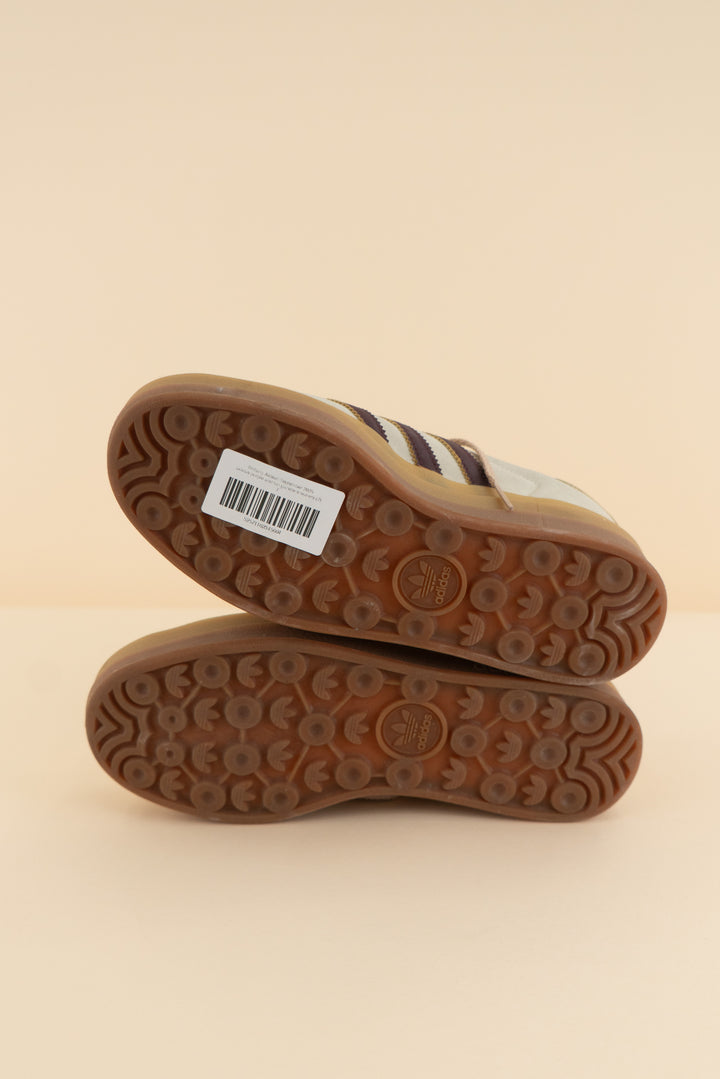 AUCTION adidas purple and tan gazelle sneakers (7)