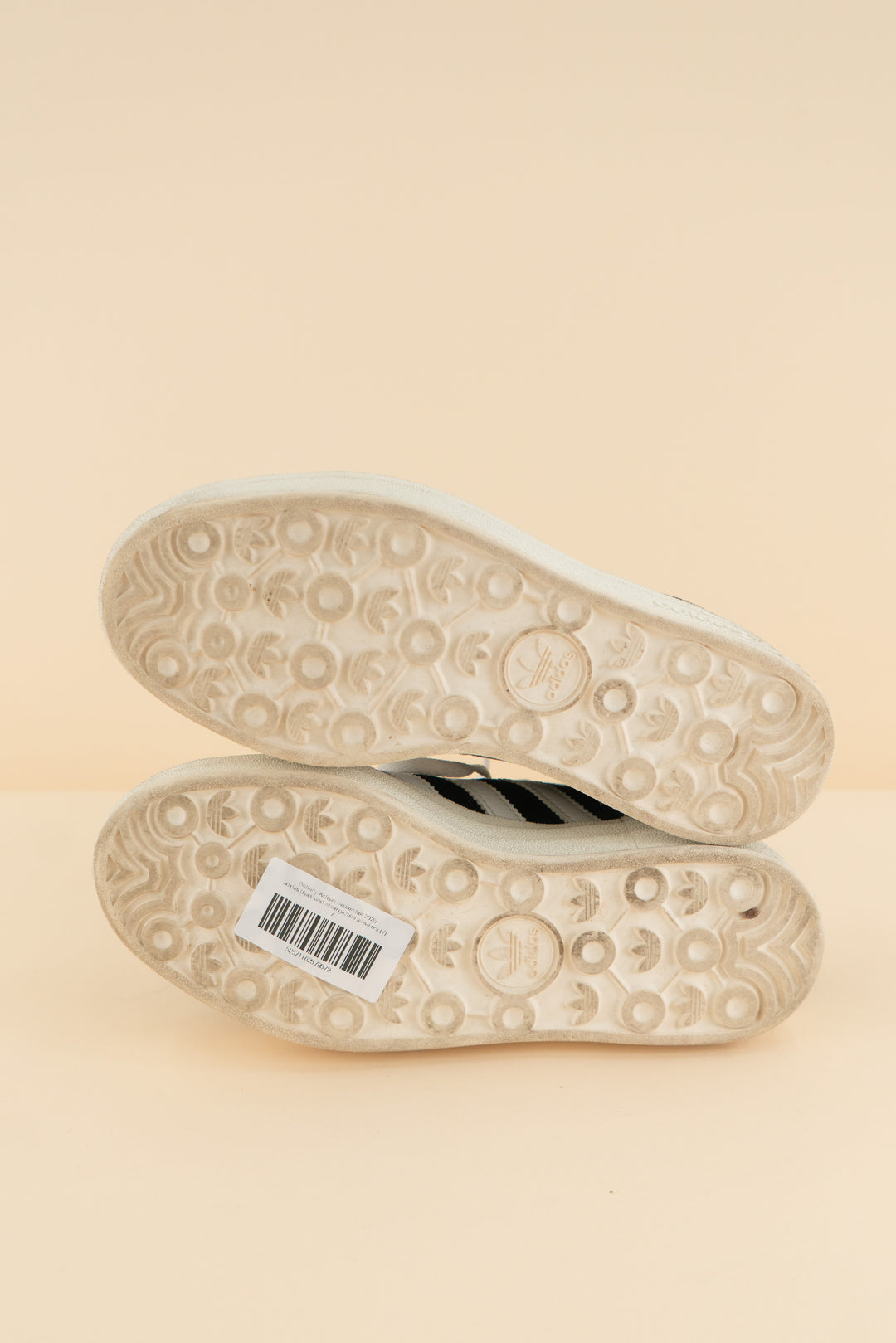 adidas black and white gazelle sneakers (7; retail $120)