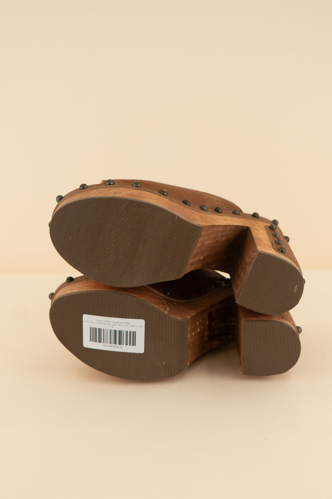dingo brown leather cowboy open toe chunky heel * (8; retail $139)