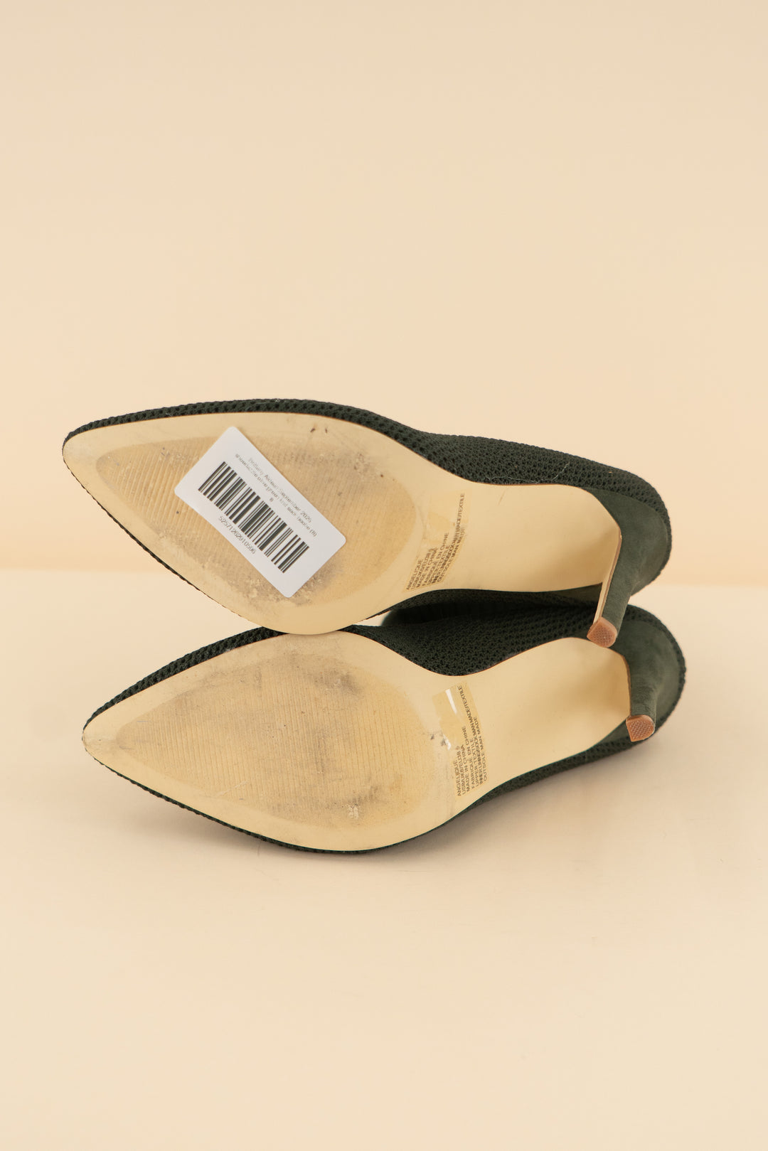 shoedazzle olive green knit sock bootie (8; retail $59.95)