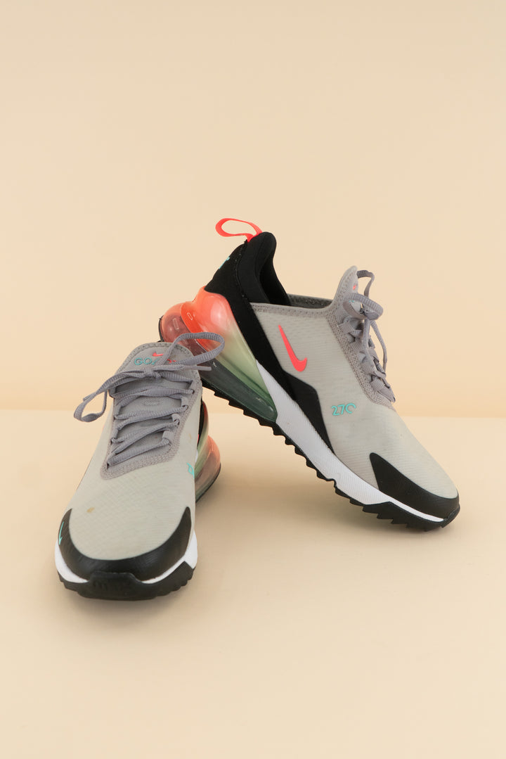 nike grey/colorful golf27c tennis shoes (6.5; retail $170)