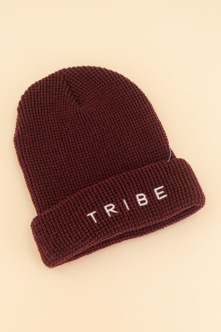 AUCTION tribe maroon beanie (os)