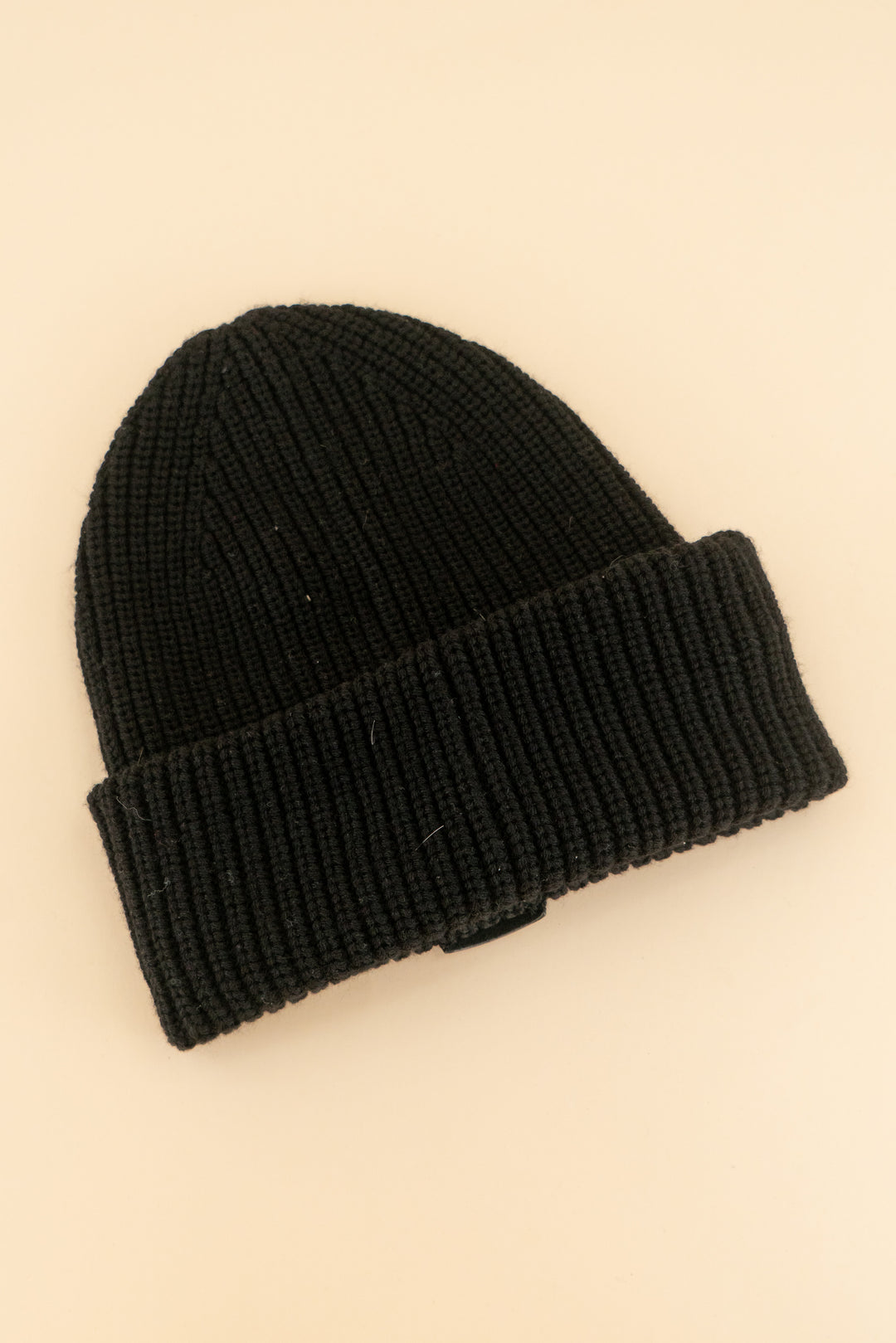 AUCTION all saints black knit beanie (os)