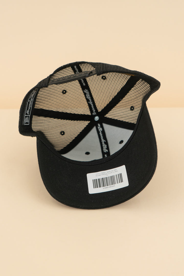 branded bills black trucker hat (os; retail $34)
