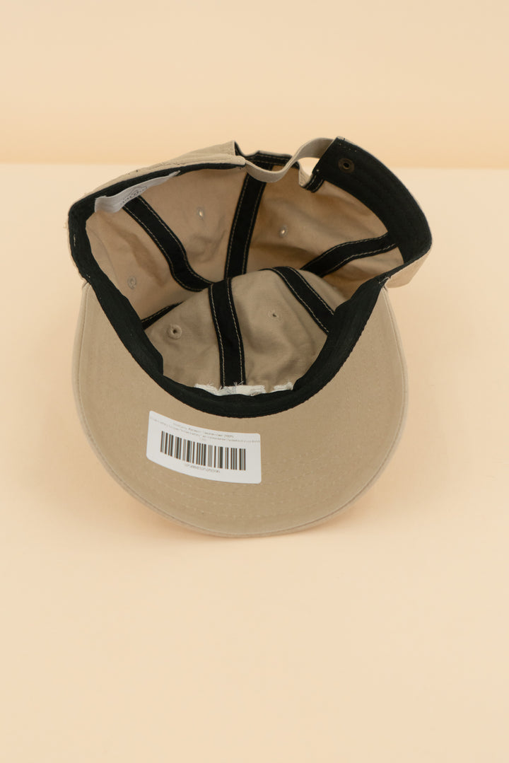 AUCTION tribe kelley taupe "tribe kelley" embroidered baseball cap (os)