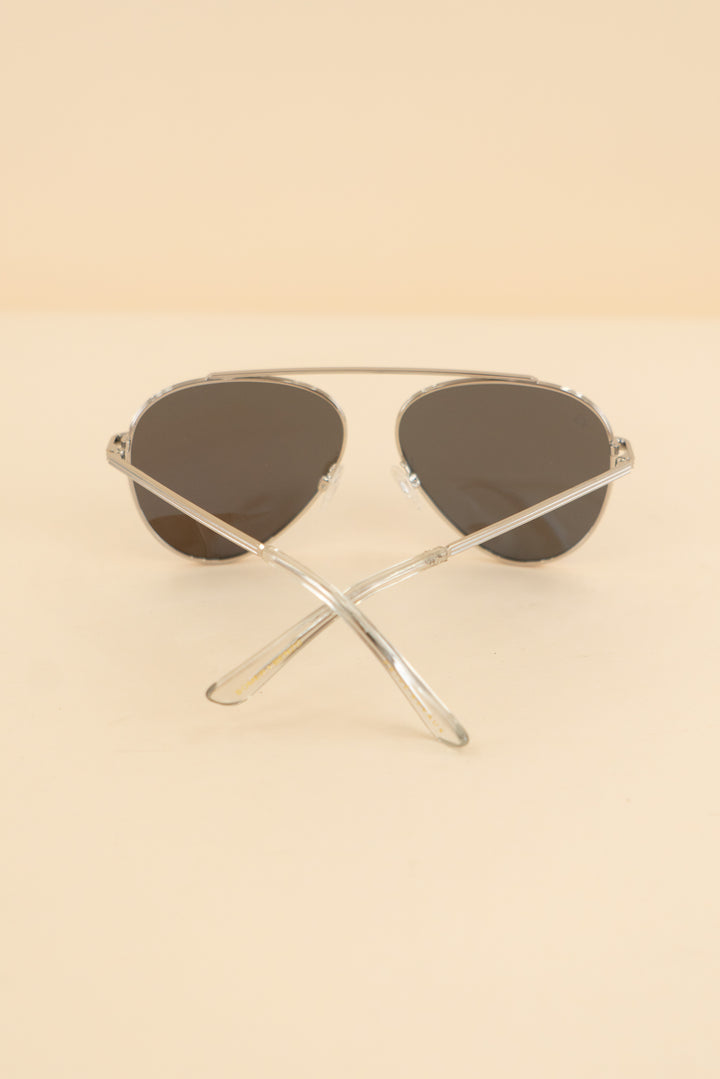 cliffs silver blue polarized aviator sunglasses (os: $339)