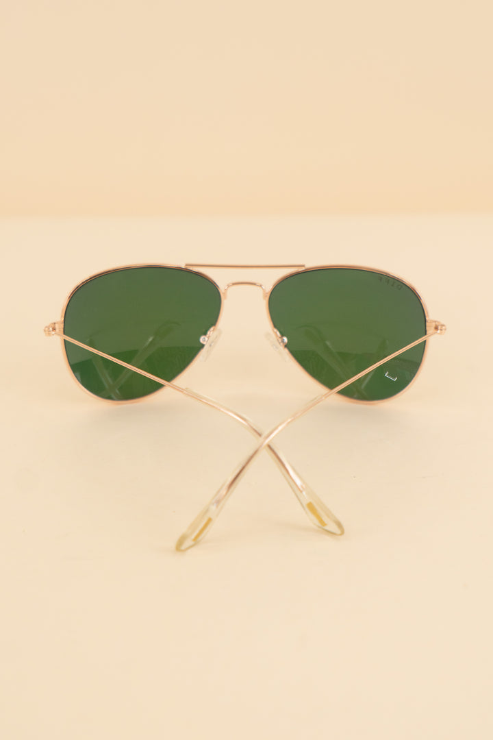 AUCTION diff rose gold hot pink plolarized lens aviator sunglasses (os)