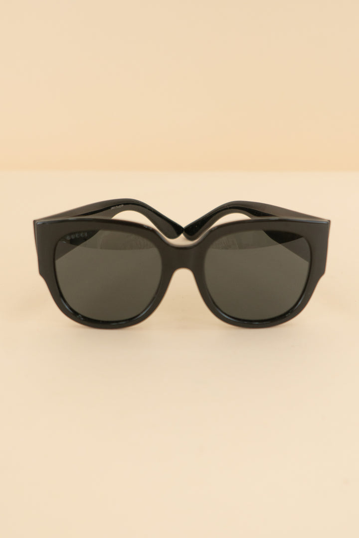 AUCTION gucci black square oversized sunglasses (os)