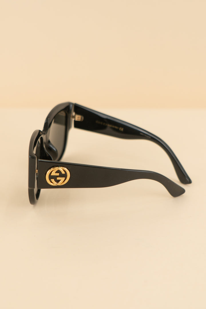 AUCTION gucci black square oversized sunglasses (os)