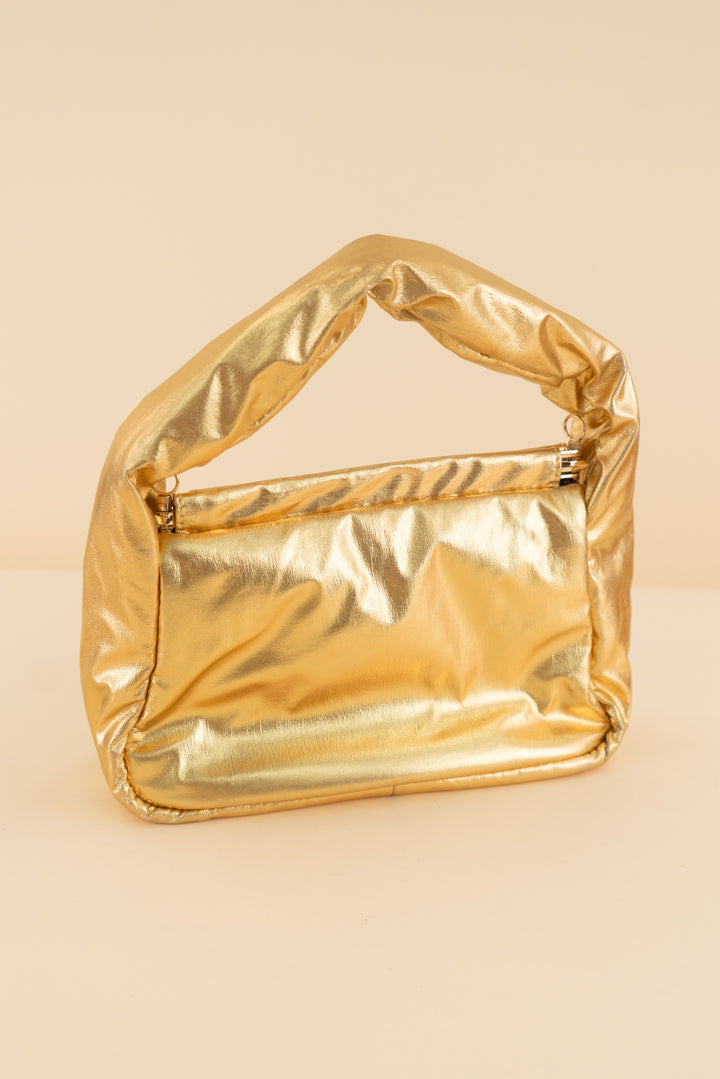 AUCTION urban expressions gold metallic handbag