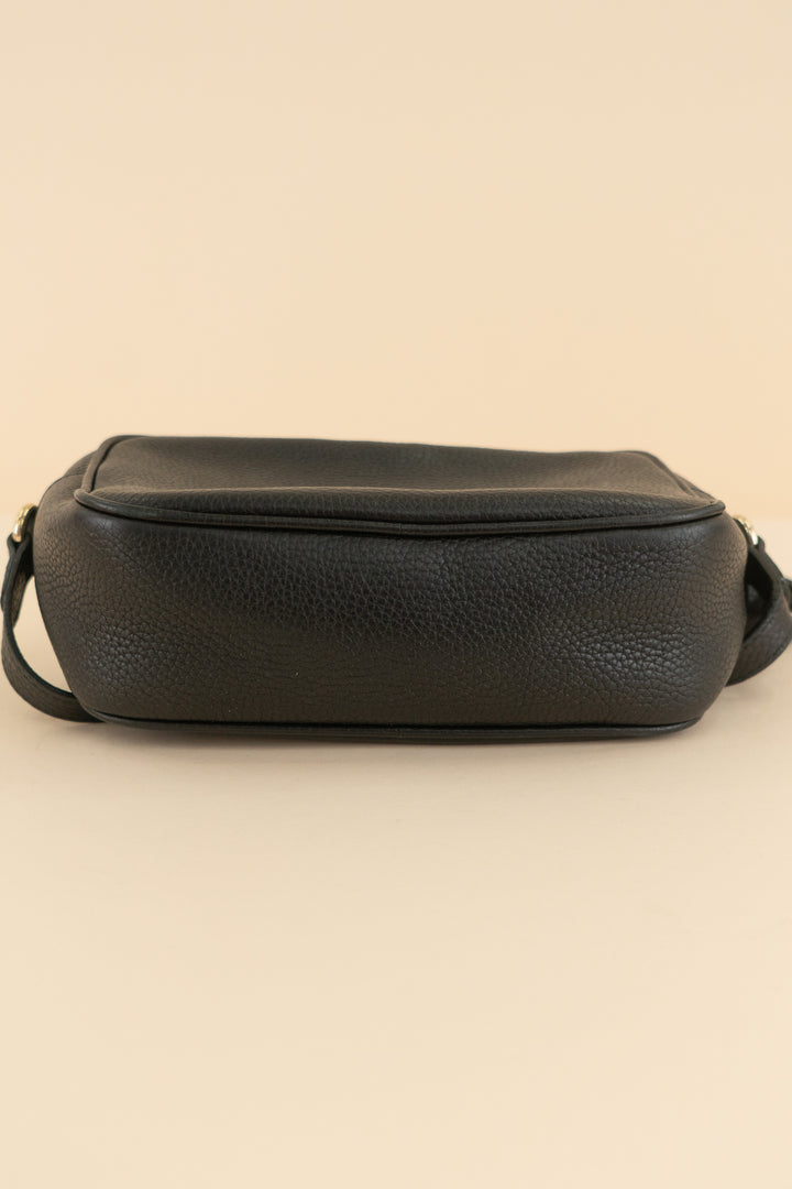 AUCTION gucci black leather soho disco bag (retail $1,950)
