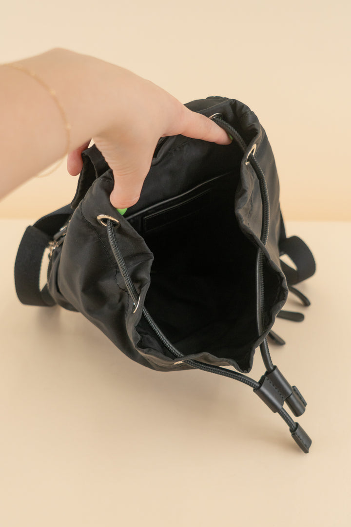 AUCTION burberry black mini nylon backpack (est. retail $1,295)