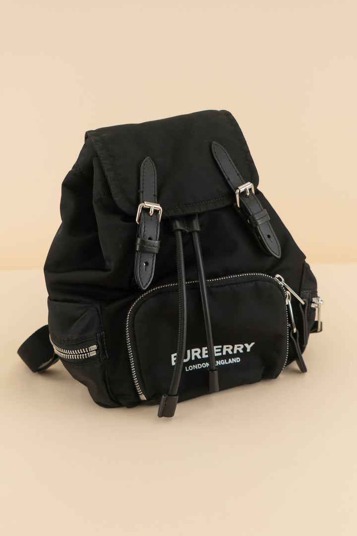 AUCTION burberry black mini nylon backpack (est. retail $1,295)