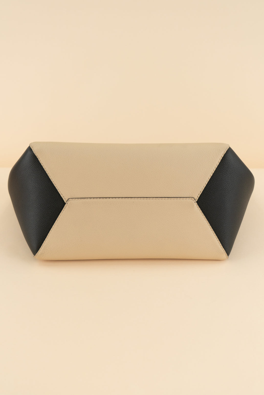 AUCTION louis vuitton black and cream lockme cabas leather tote bag (est. retail $3,250)