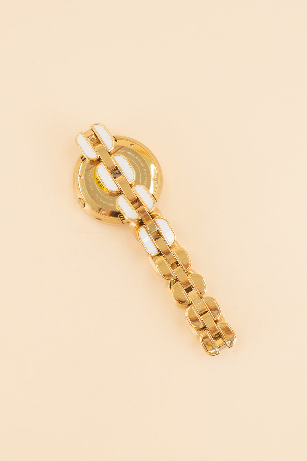 fendi gold and white my way bracelet watch (retail $1,200)