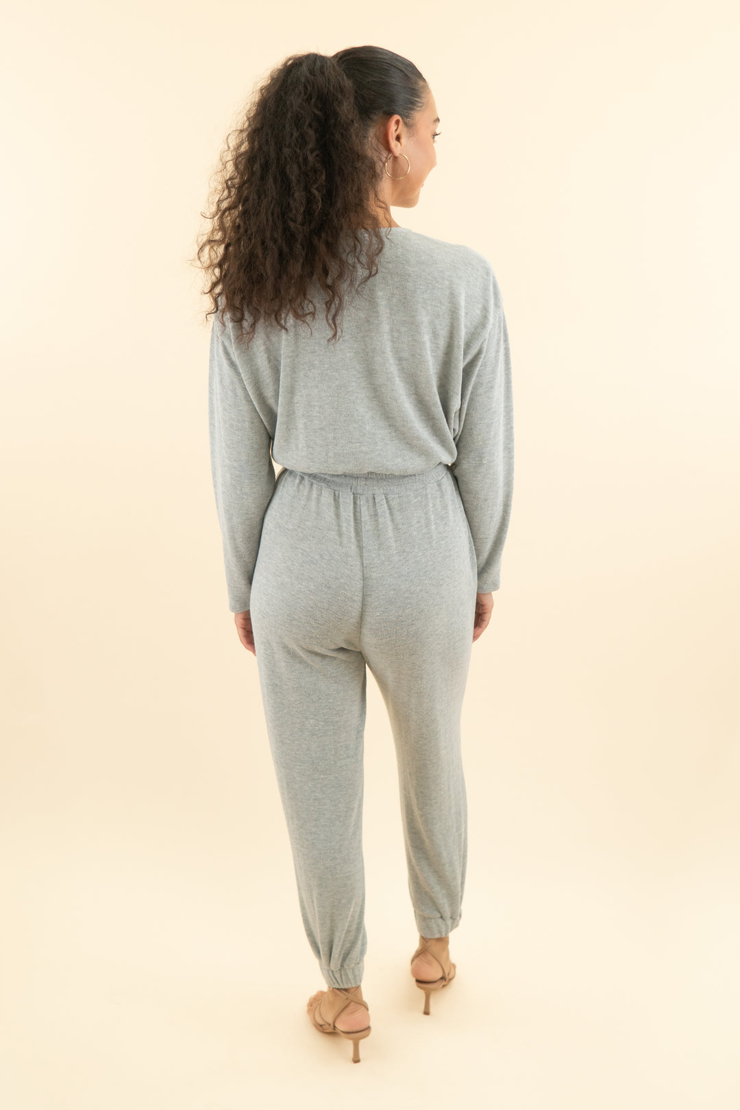 majorelle grey knit jumpsuit  (s; retail $195)