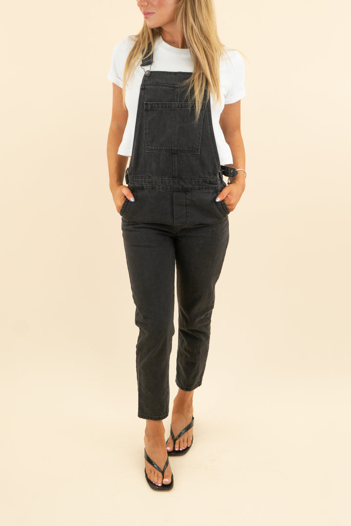 topshop black overalls (25; retail $104)
