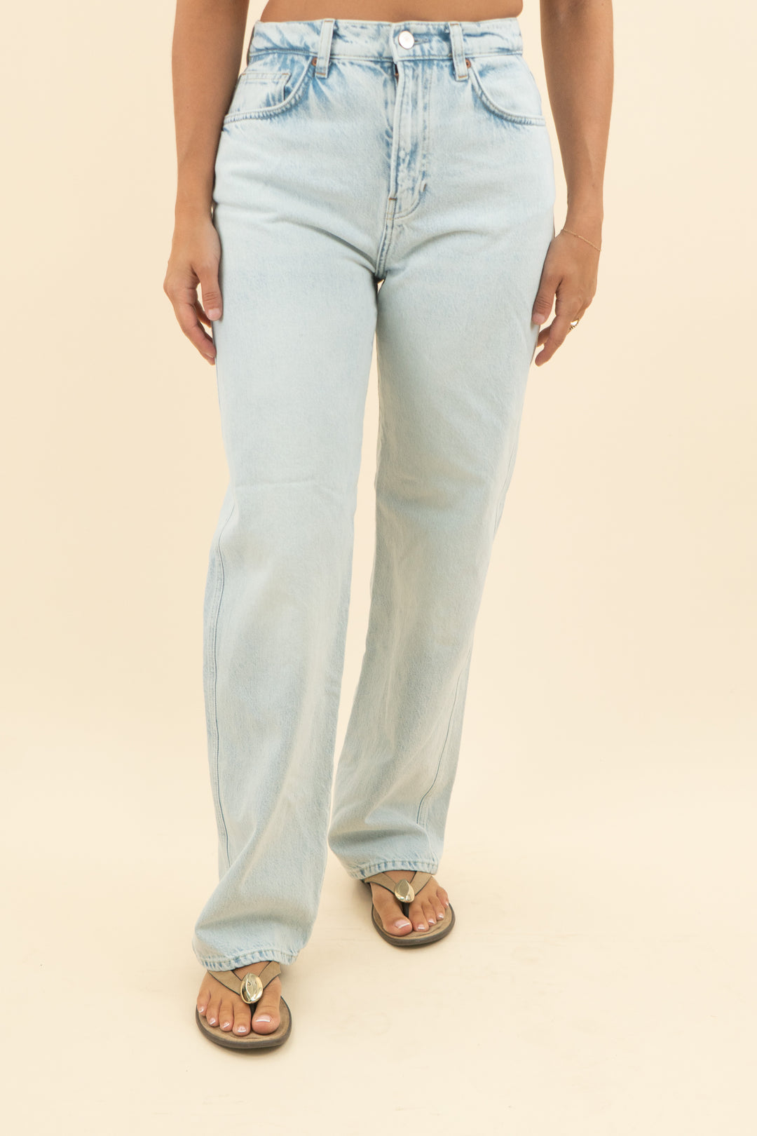 reformation light wash jeans  (27; retail $178)
