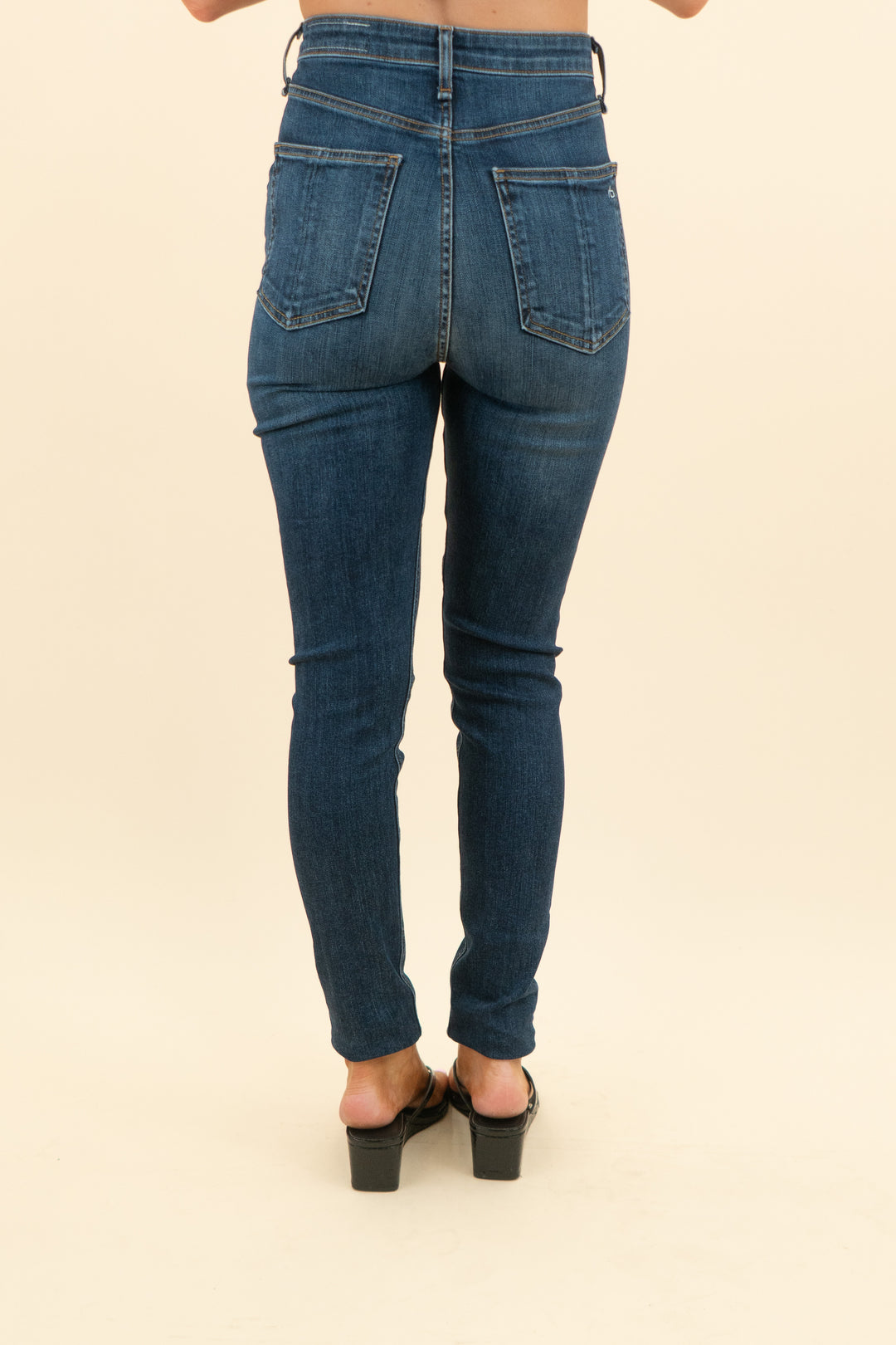 rag & bone dark wash karla skinny jeans  (26; retail $198)