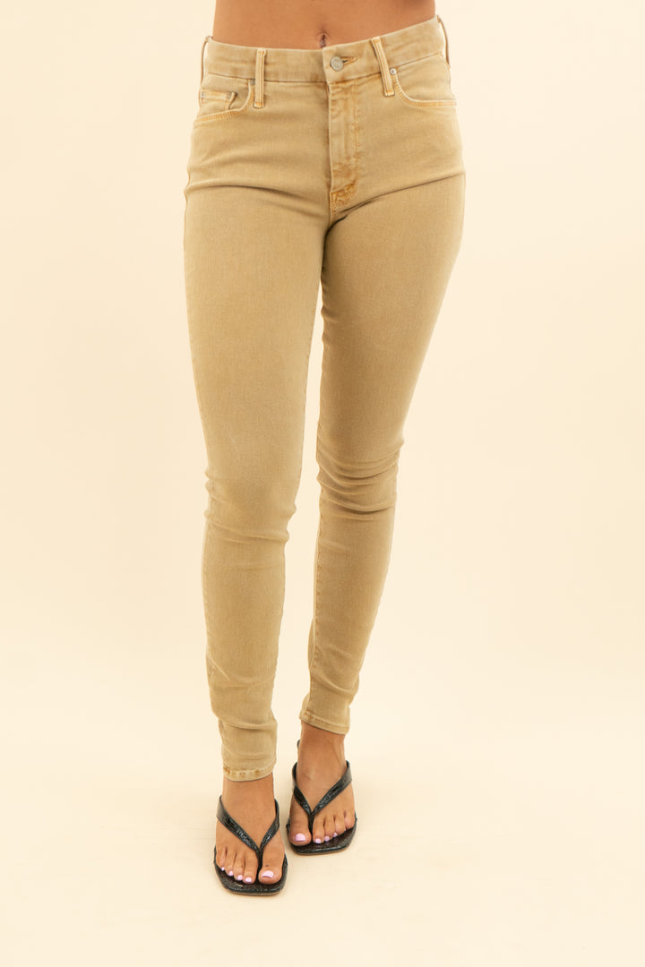 mother tan the looker skinny jeans  (27; retail $268)