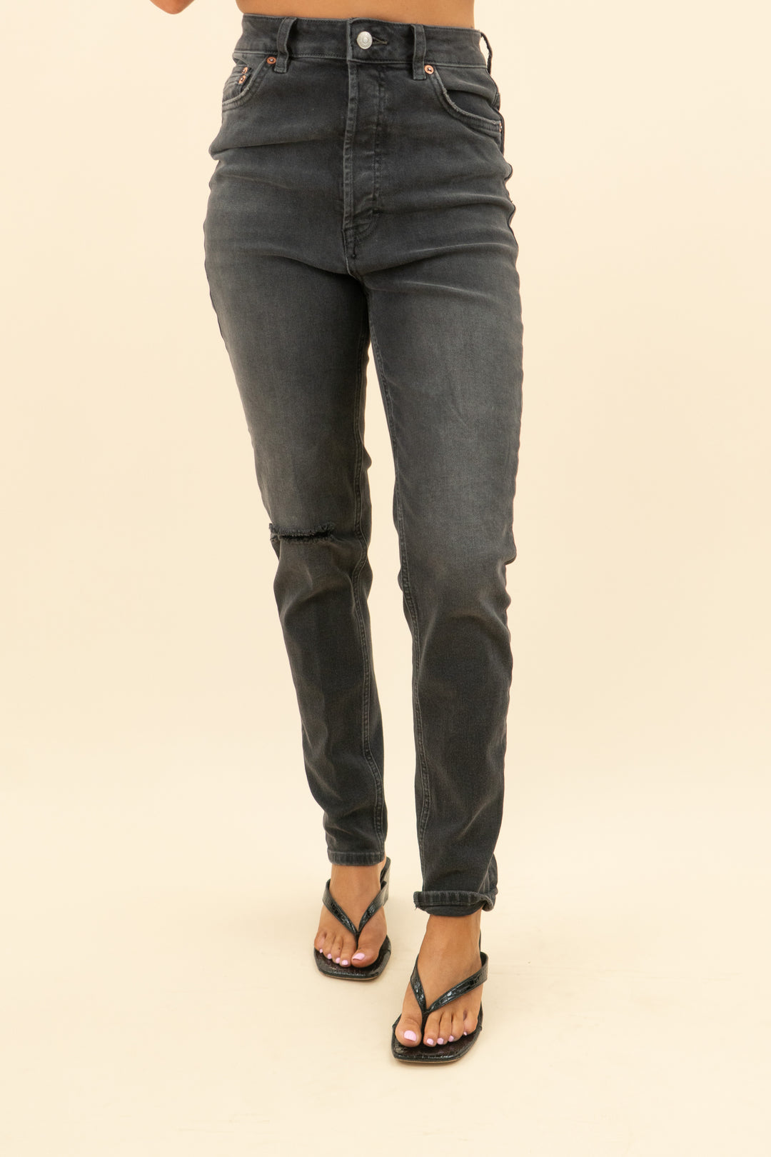we the free black button fly jeans  (27; retail $98)