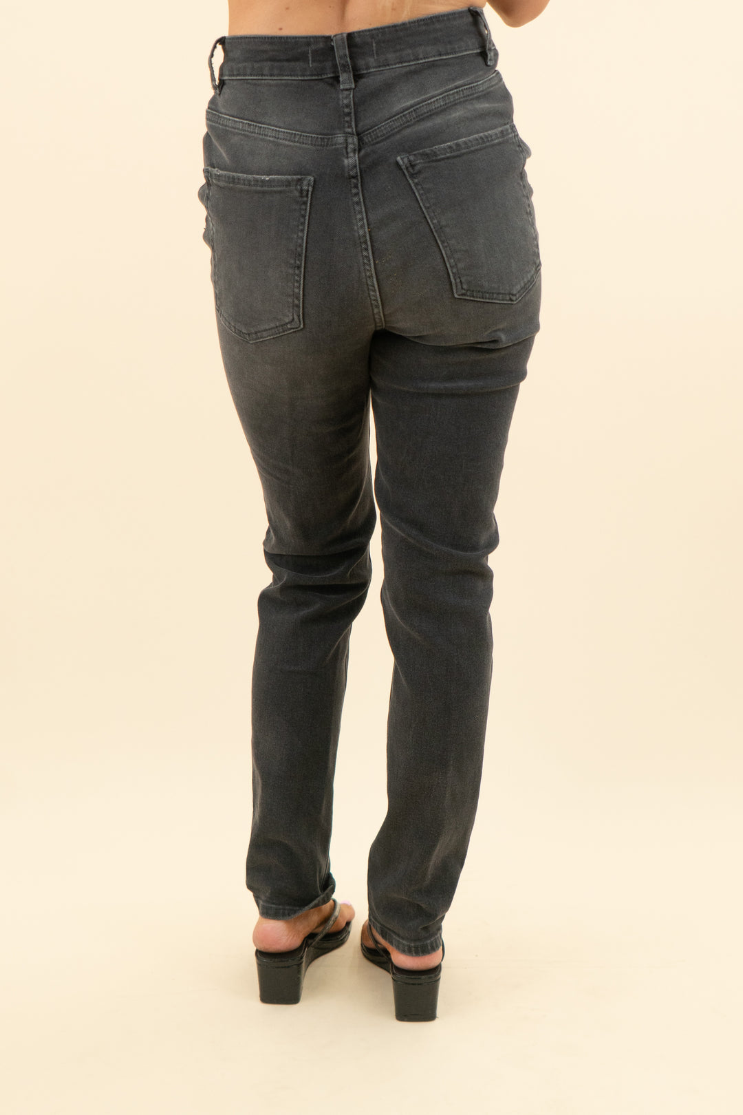 we the free black button fly jeans  (27; retail $98)