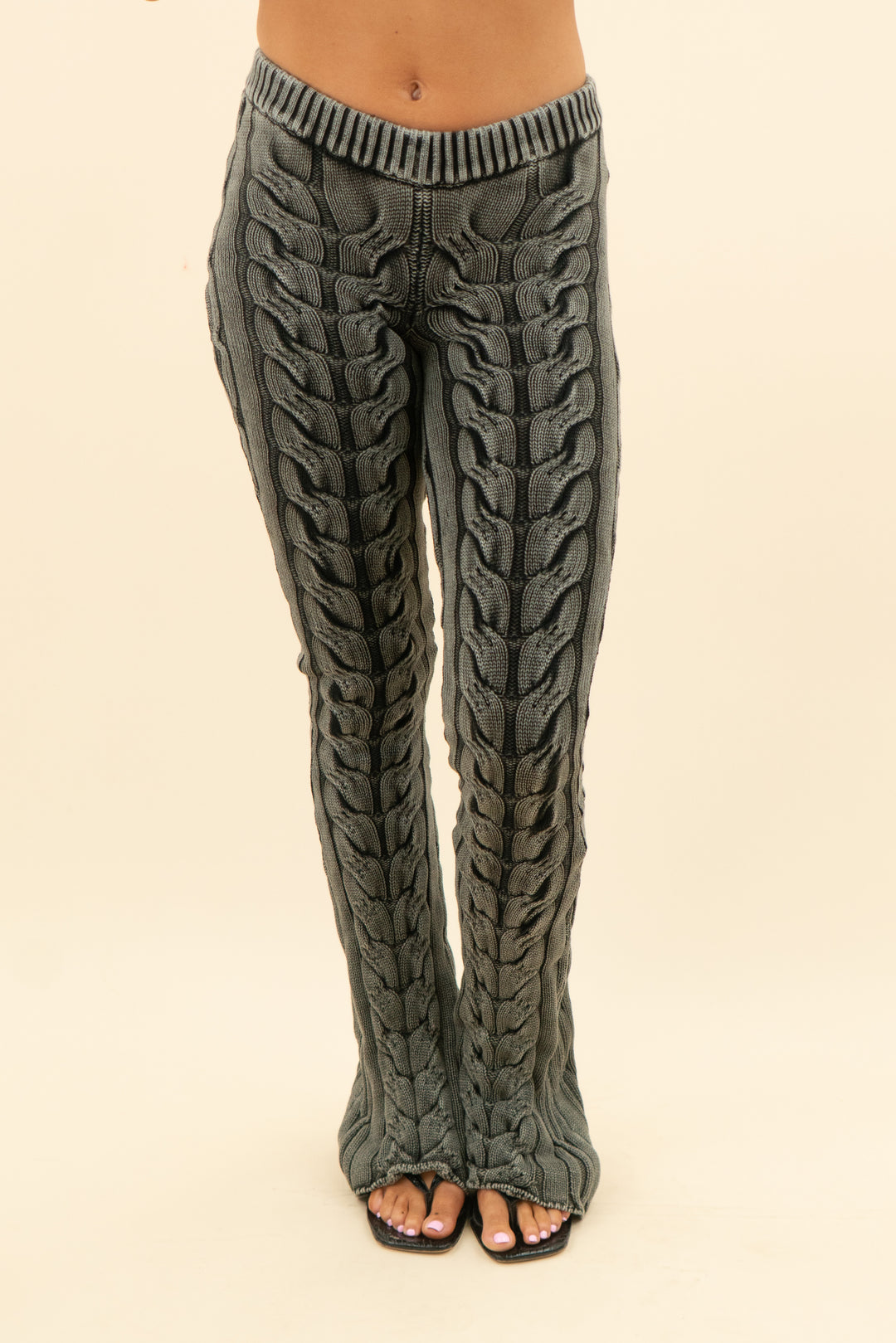 ser.o.ya black cable knit pants (xs; retail $225)