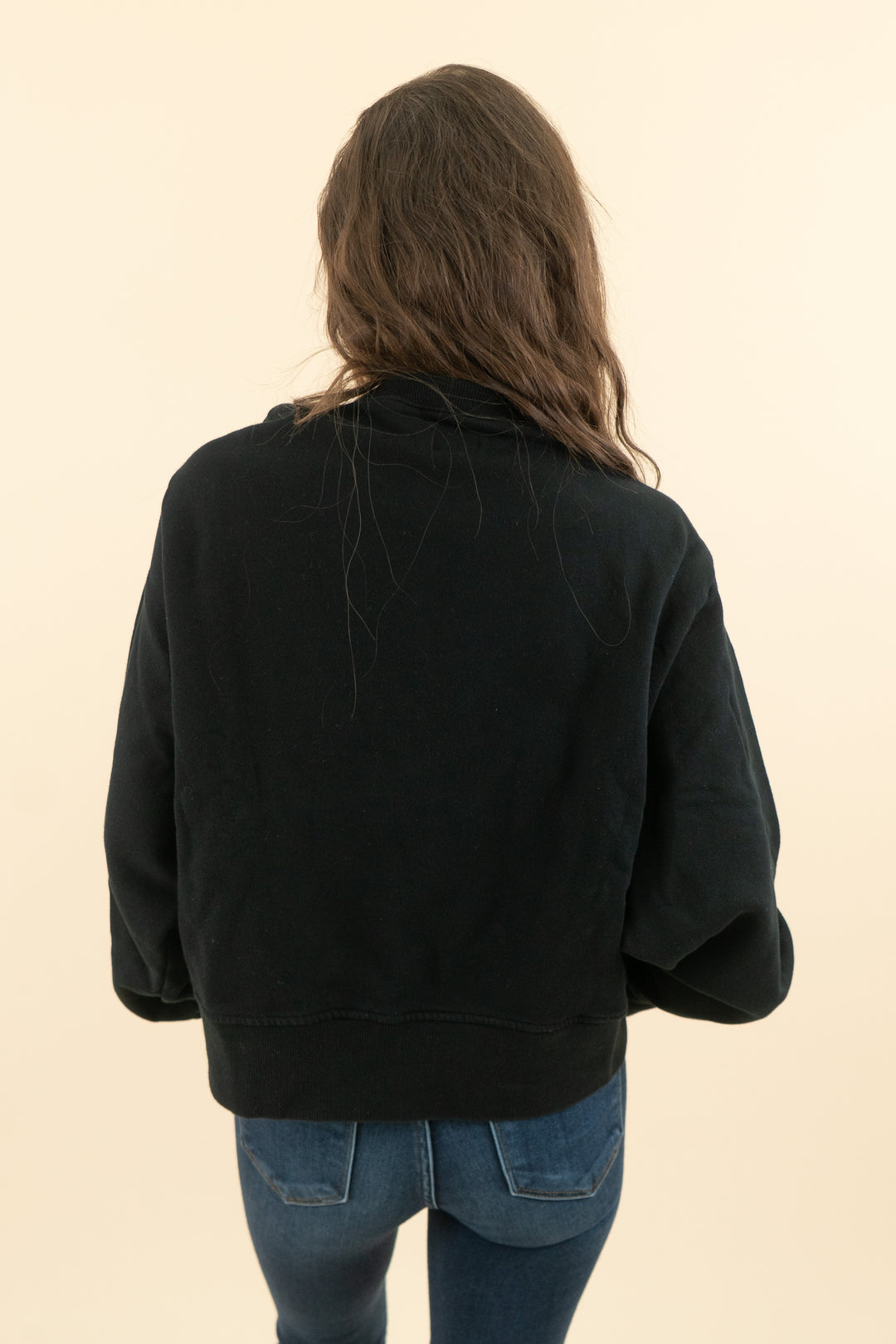 wsly black crewneck sweatshirt (m; retail $138)