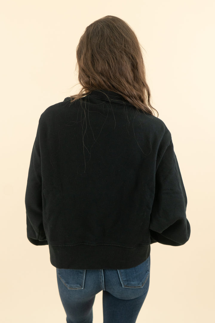 wsly black crewneck sweatshirt (m; retail $138)