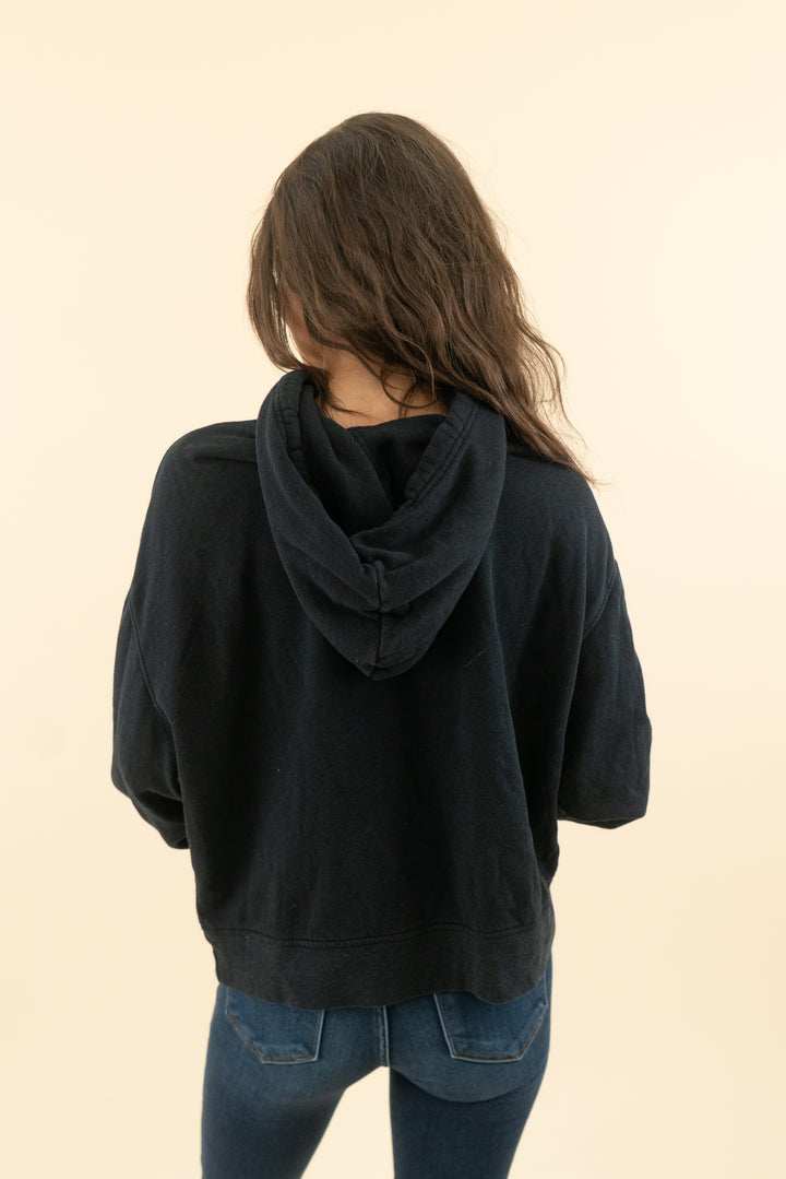 wsly black pullover hoodie (m; retail $138)