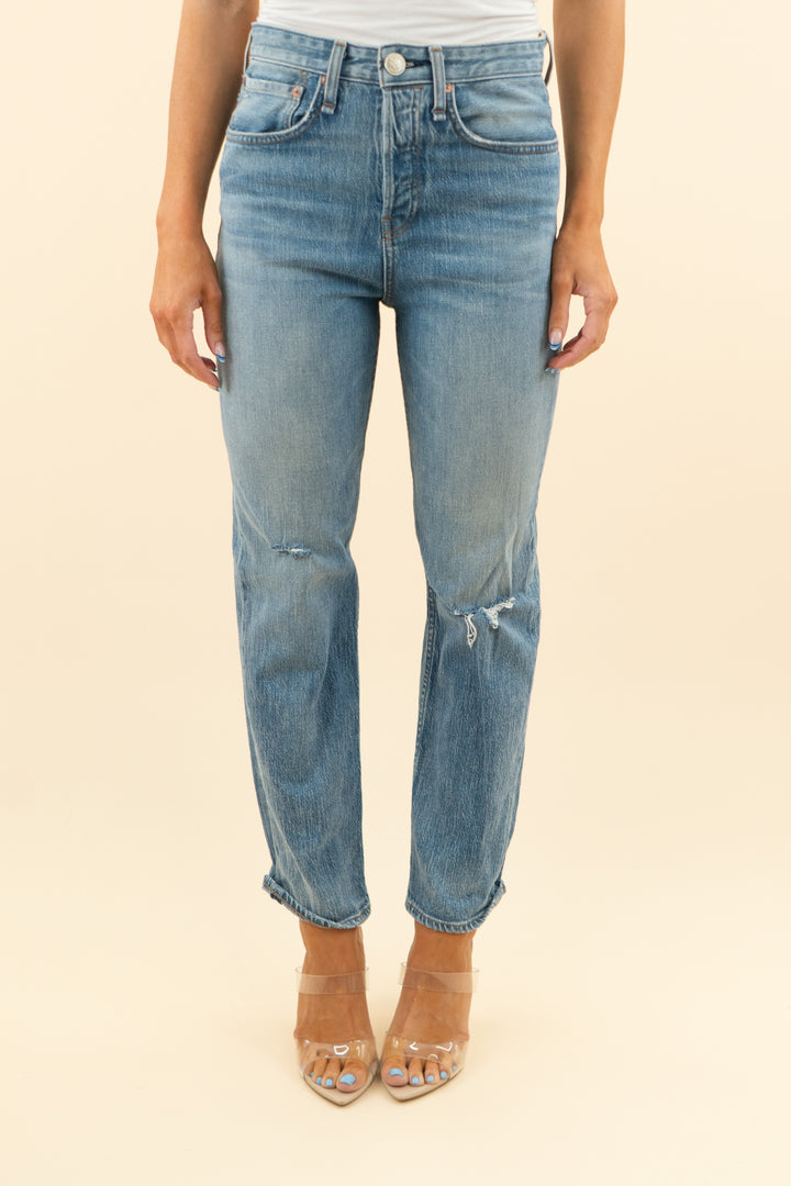 rag & bone medium wash high rise ankle straight jeans (26)