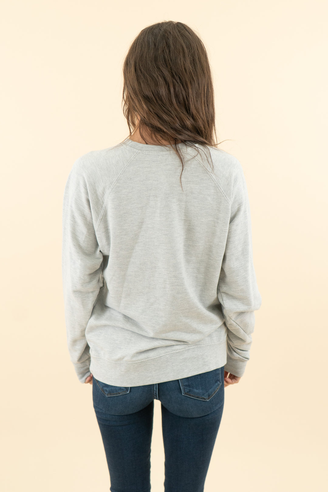 AUCTION heathered grey "conspiracy theorist" crewneck sweatshirt (s)