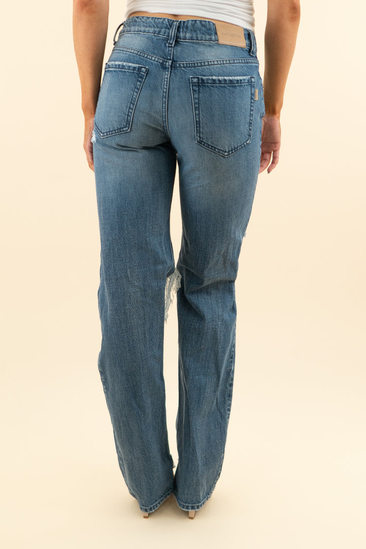 retrofete medium wash super distressed slim jeans (25)