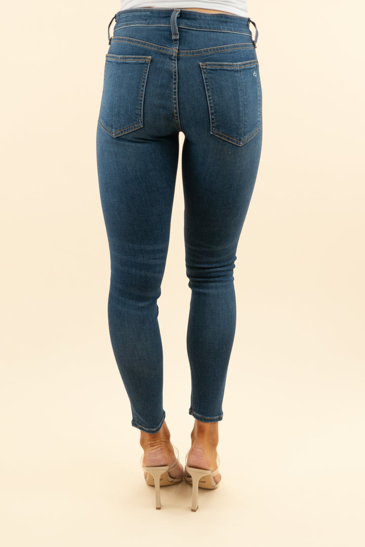 rag & bone medium wash mid-rise skinny jeans (27)
