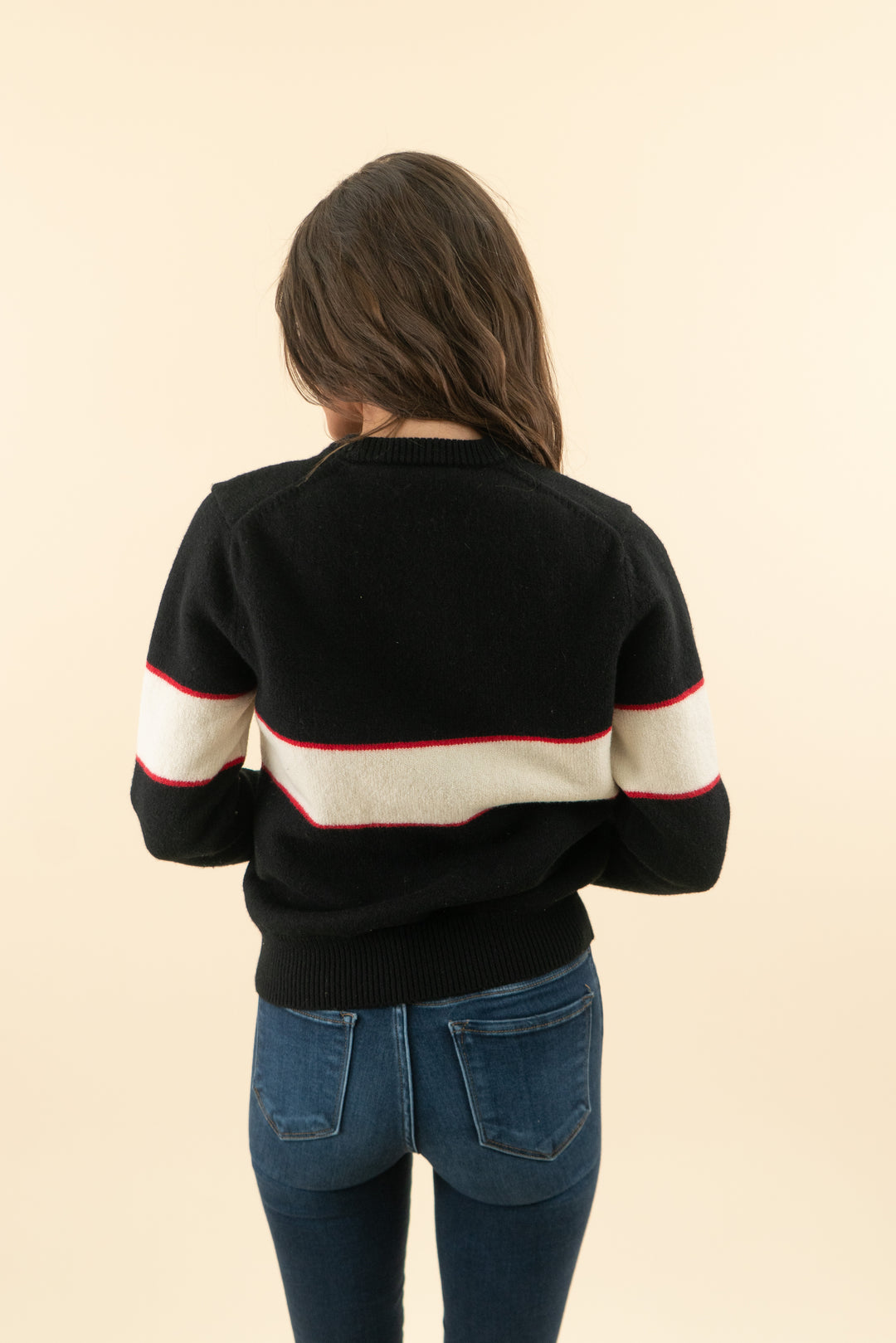 AUCTION givenchy black knit crewneck sweater (m)