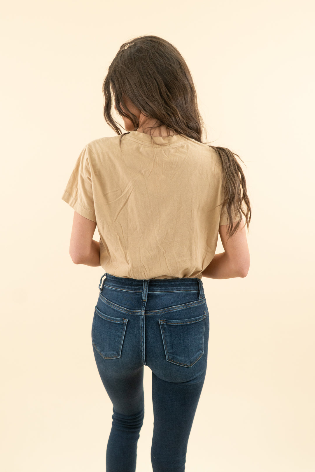 nuuds tan tshirt bodysuit (s; retail $58)