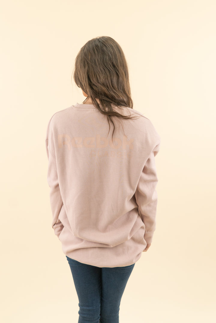 reebok blush sweatshirt (s; retail $60)