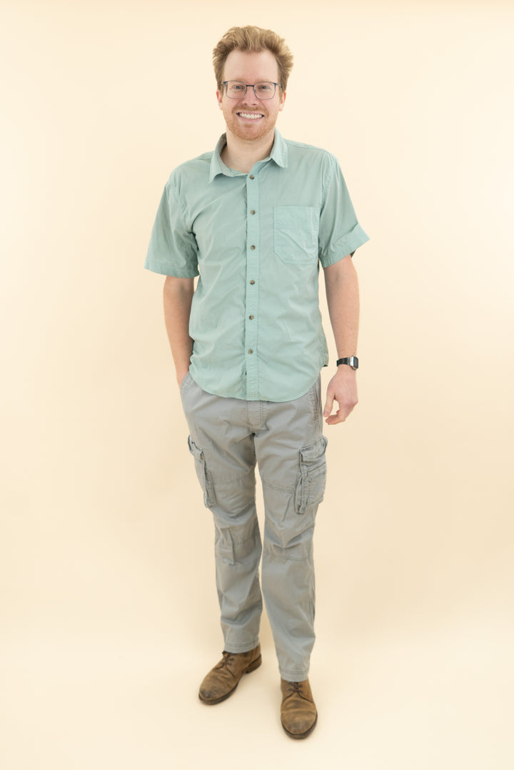 AUCTION hollister grey slim straight cargo pants (l)- JASON