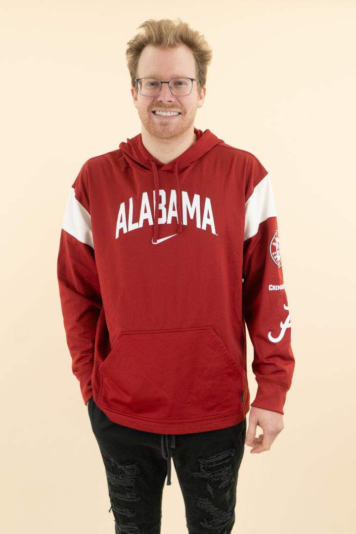 AUCTION nike alabama crimson hoodie (l)