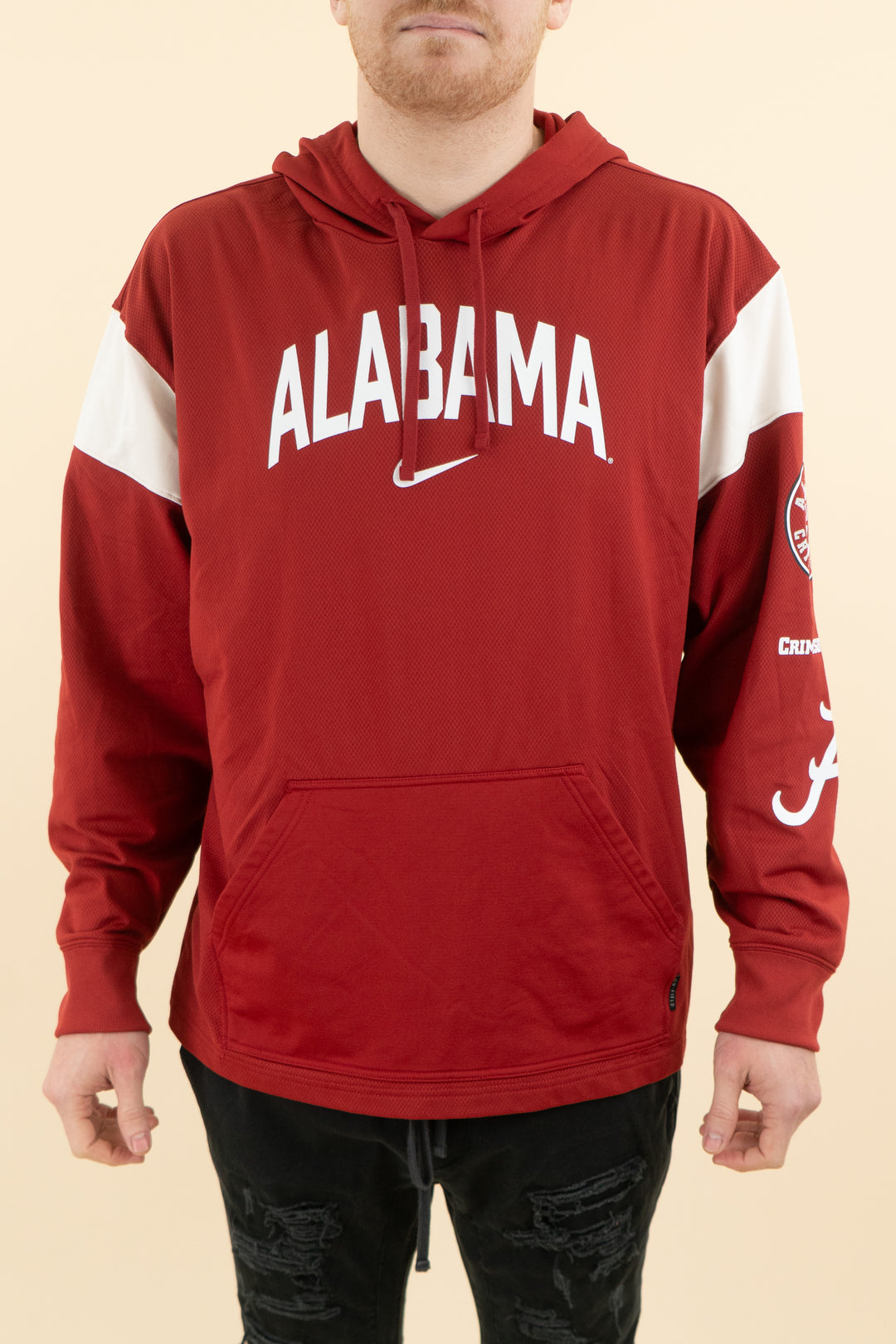 AUCTION nike alabama crimson hoodie (l)