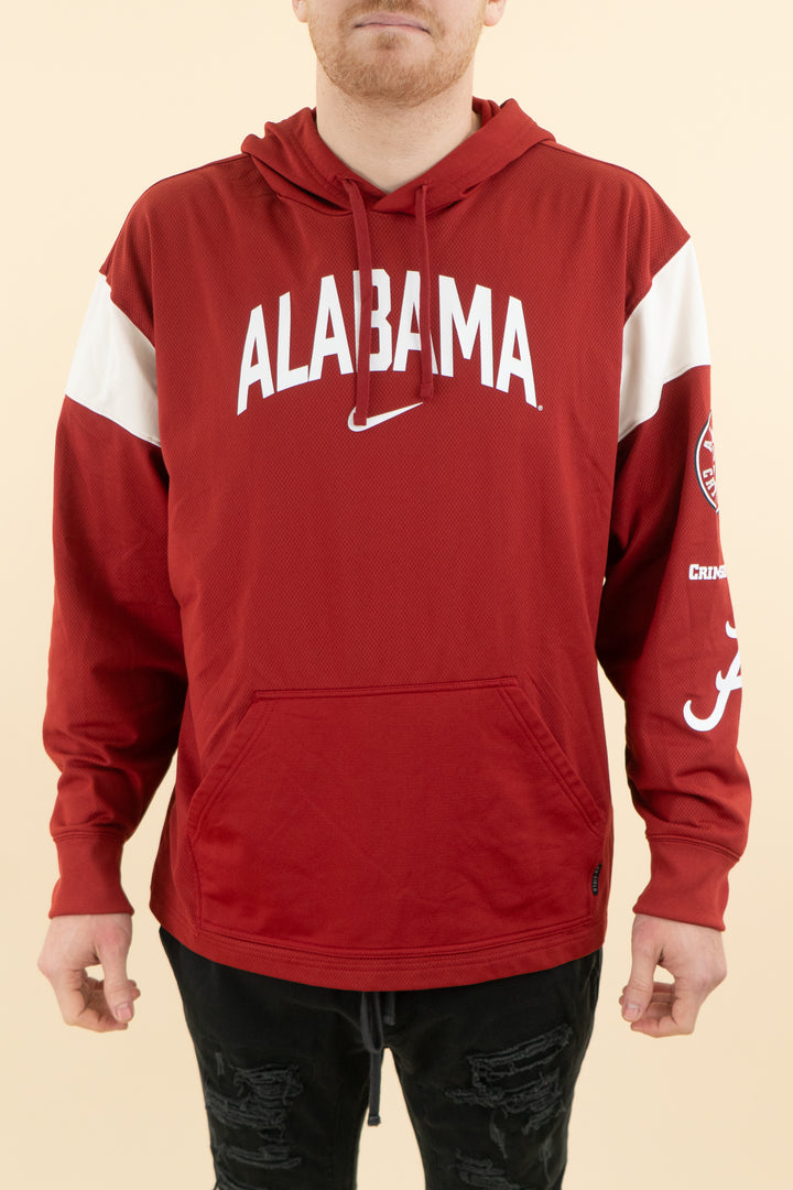 AUCTION nike alabama crimson hoodie (l)
