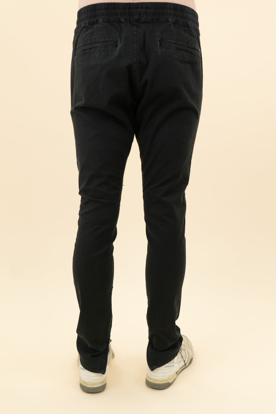 AUCTION pacsun black distressed slim straight pants (l)- JASON