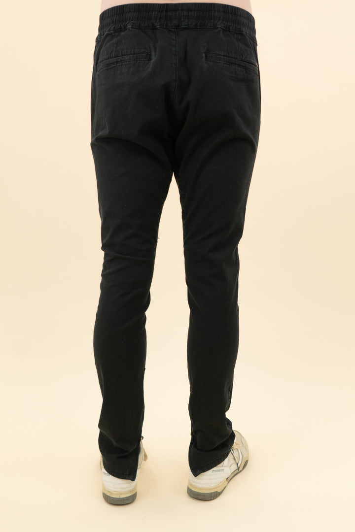 AUCTION pacsun black distressed slim straight pants (l)- JASON