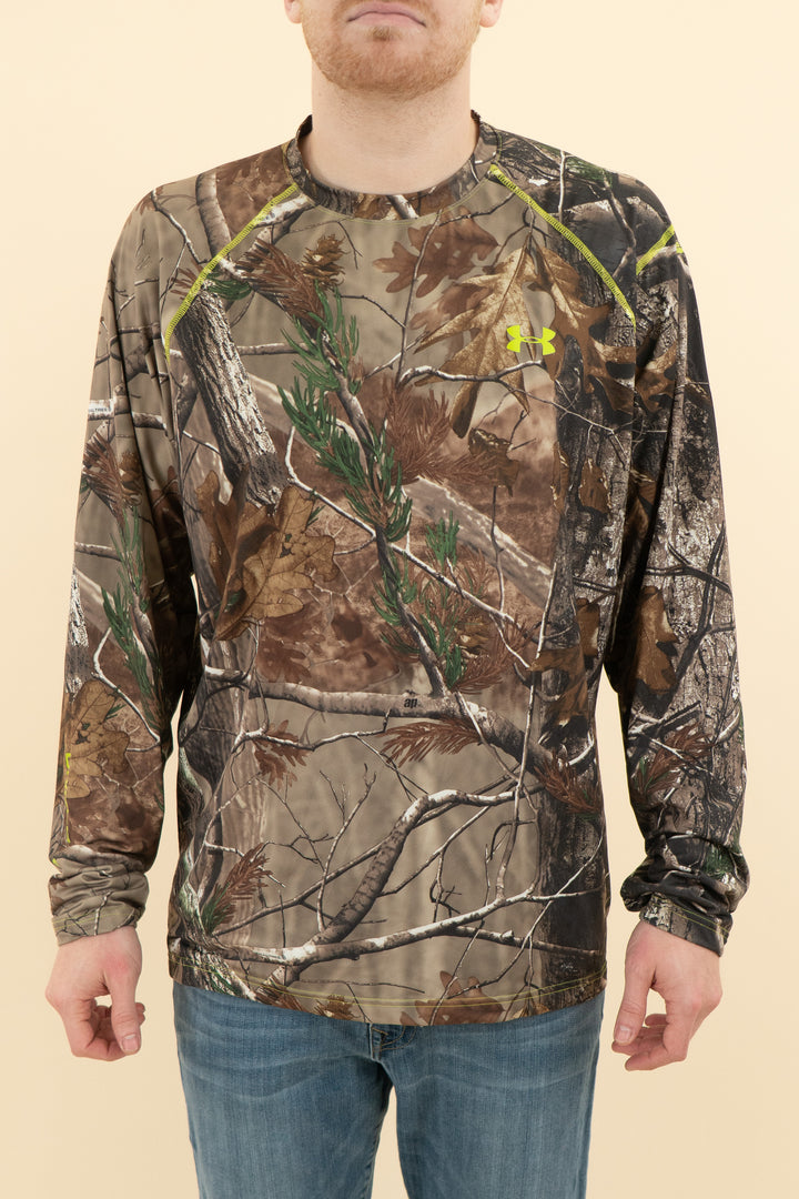 AUCTION under armour camo long sleeve loose top (l)- JASON