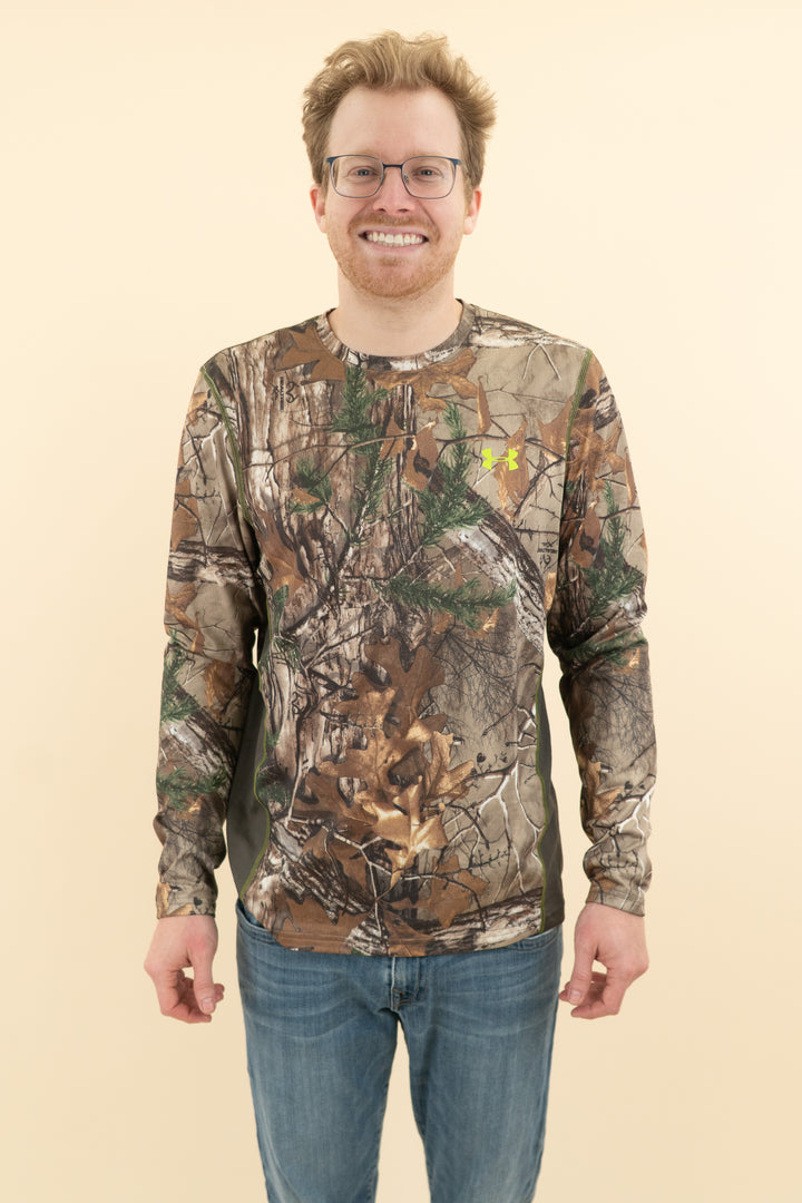 AUCTION under armour camo scent control long sleeve shirt (l)- JASON